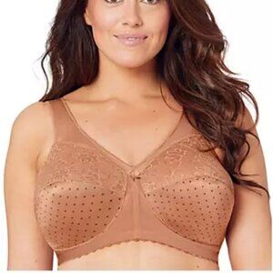 Glamorise Beige Full Figure Plus Size MagicLift Original Support Bra Wirefree 38